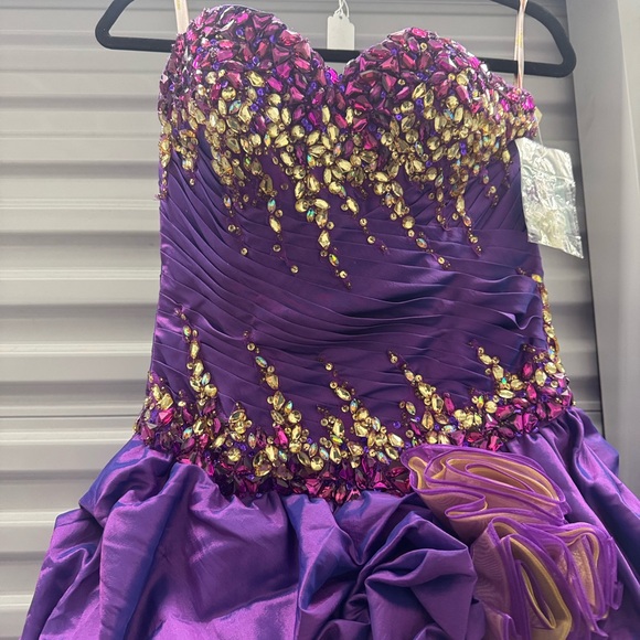 Princess by Mary’s Purple & Gold Ball Gown – Size 6 – New With Tags - Picture 10 of 11